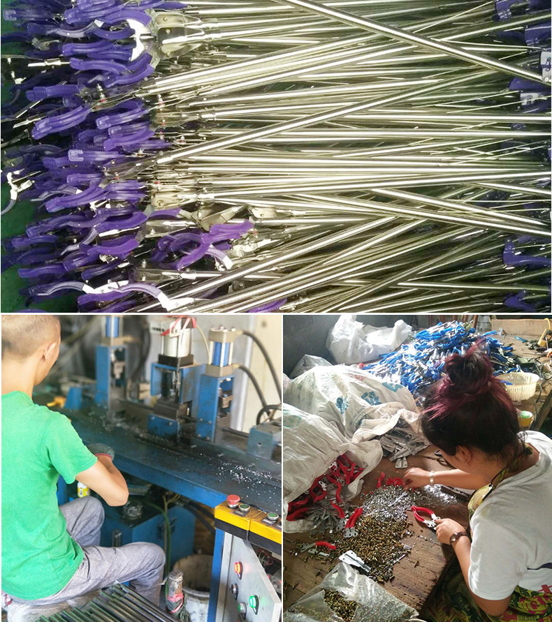 Manufacturer's direct supply of iron toothed sanitary clamps, suitable for sanitation workers, garbage pickers, cleaning supplies, wholesale for sanitation