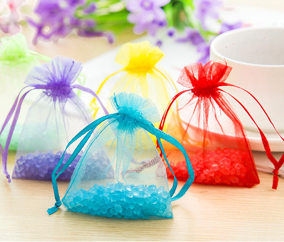 Wardrobe sachet dehumidified bead coated cabinet sachet insect proof mesh sachet bedroom aromatherapy bag wholesale*