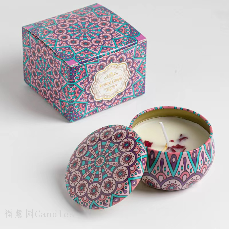 Cross border soybean wax dried floral scented candles, wedding souvenirs, birthday gifts, and giveaways