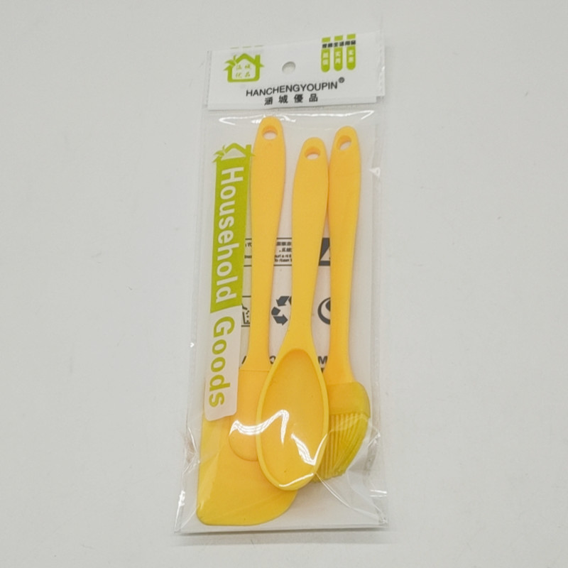 Sunshine Department Store Baking Tool Set Scraper Dough Cutting Silicone Brush Scraper Oil Brush Plastic Cream Scraper Measuring Spoon