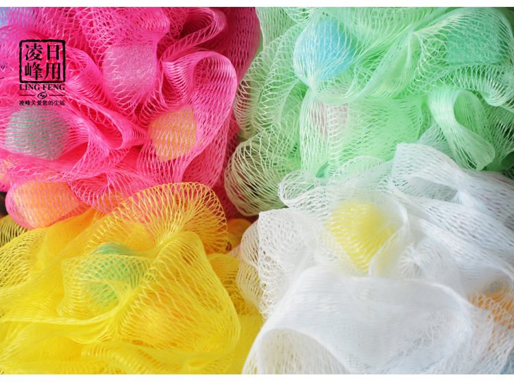 Korean version of foreign trade large bath ball, bath flower bath ball, colorful high-quality bath ball flower scrubbing bath artifact, bath products