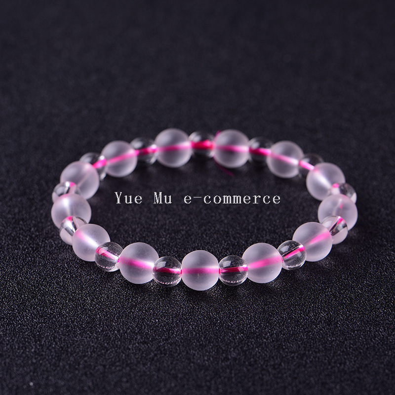 Glass crystal bracelet, colored frosted bracelet, DiTan online store, small commodity opening, traffic attraction gift