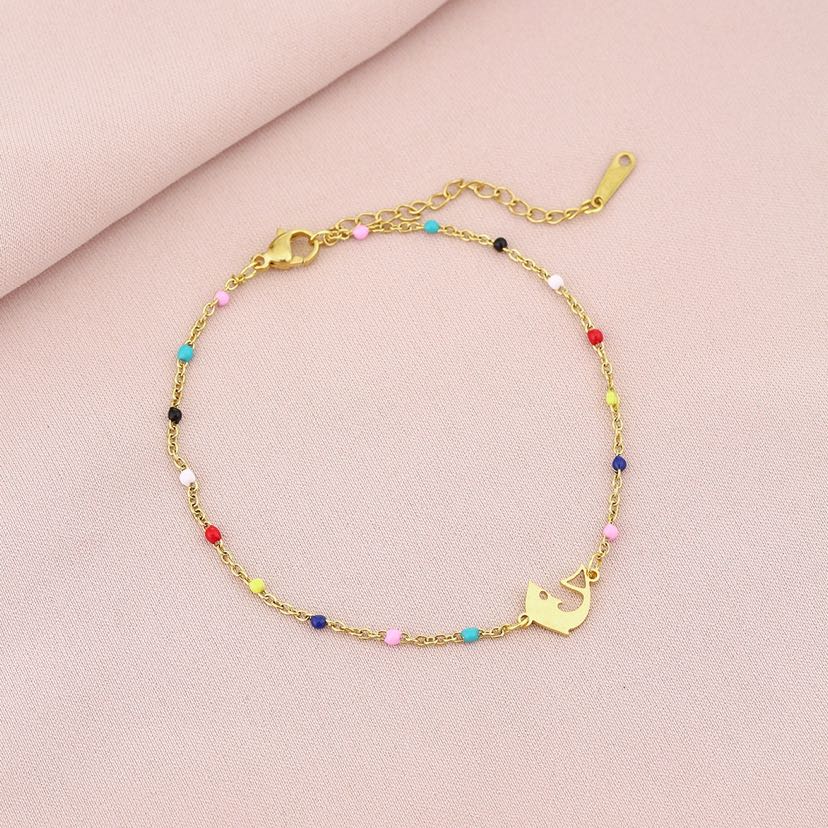 Cross border hot selling stainless steel color bracelet, versatile and high-end for women, couple's titanium steel geometric bracelet bracelet bracelet accessories