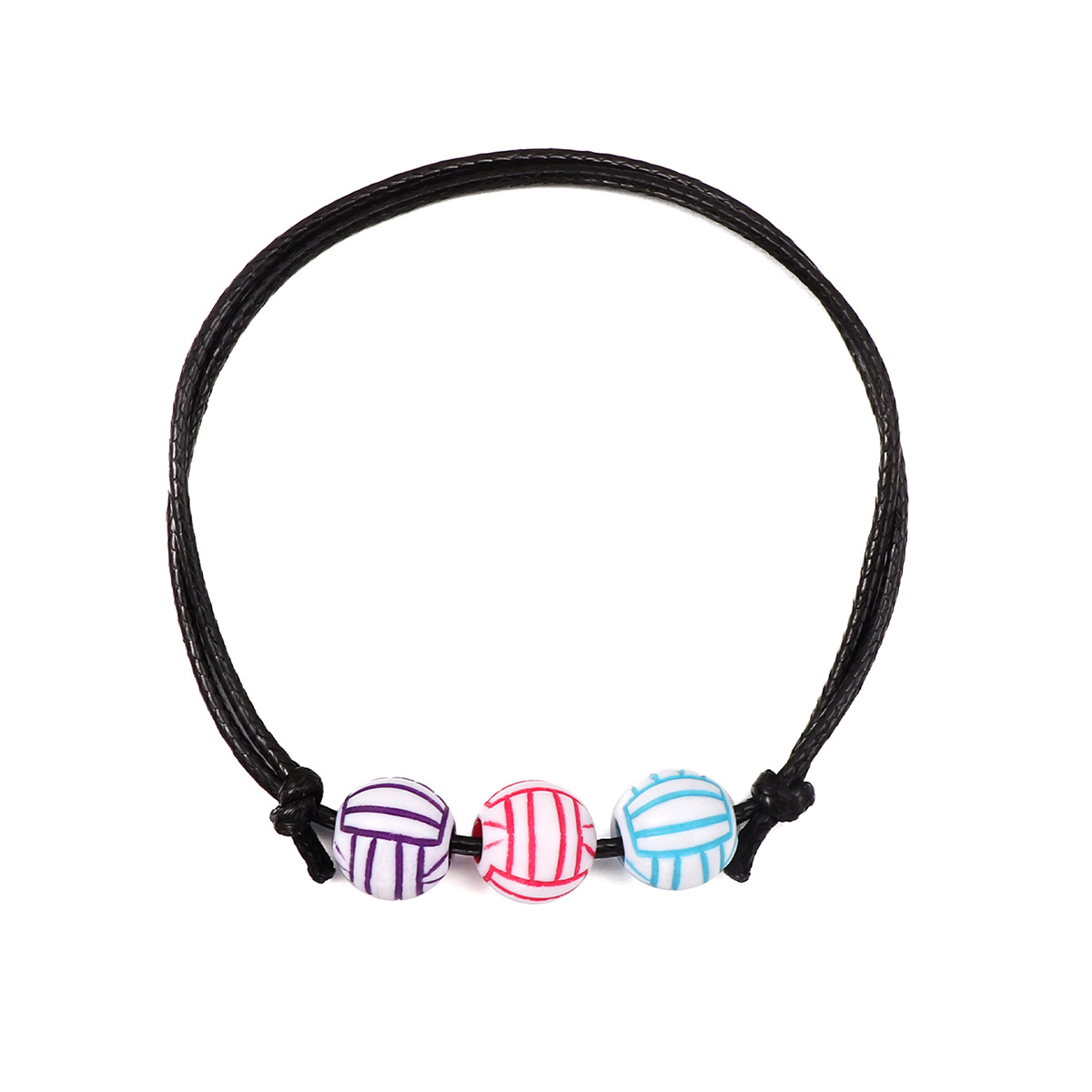 Woven basketball, football, and rugby bead bracelet set exclusively for cross-border Amazon hot selling ball bracelets