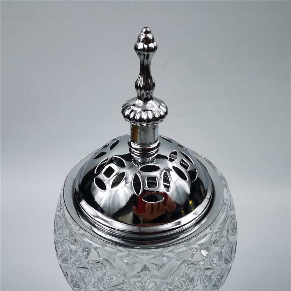 Home Furnishings Crystal Incense Burner Aromatherapy Burner Incense Burner Charcoal Burner Muslim Halal Arab Factory Direct Sales