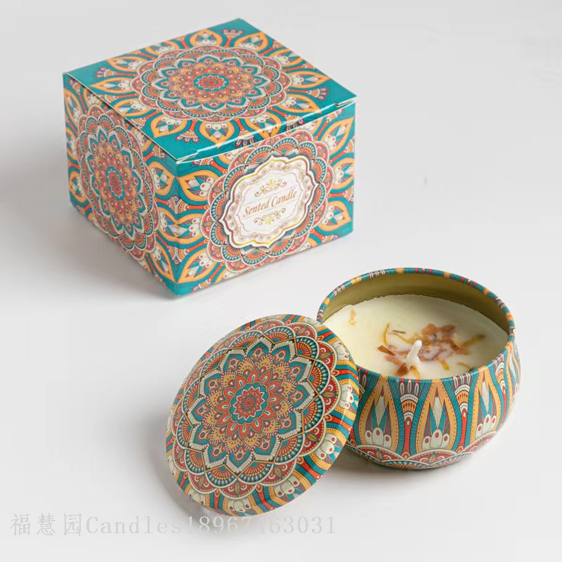 Cross border soybean wax dried floral scented candles, wedding souvenirs, birthday gifts, and giveaways