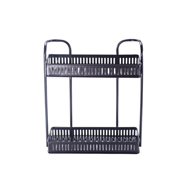 Bathroom storage rack, bathroom kitchen multi-purpose storage rack, non perforated iron rectangular shelf, storage rack