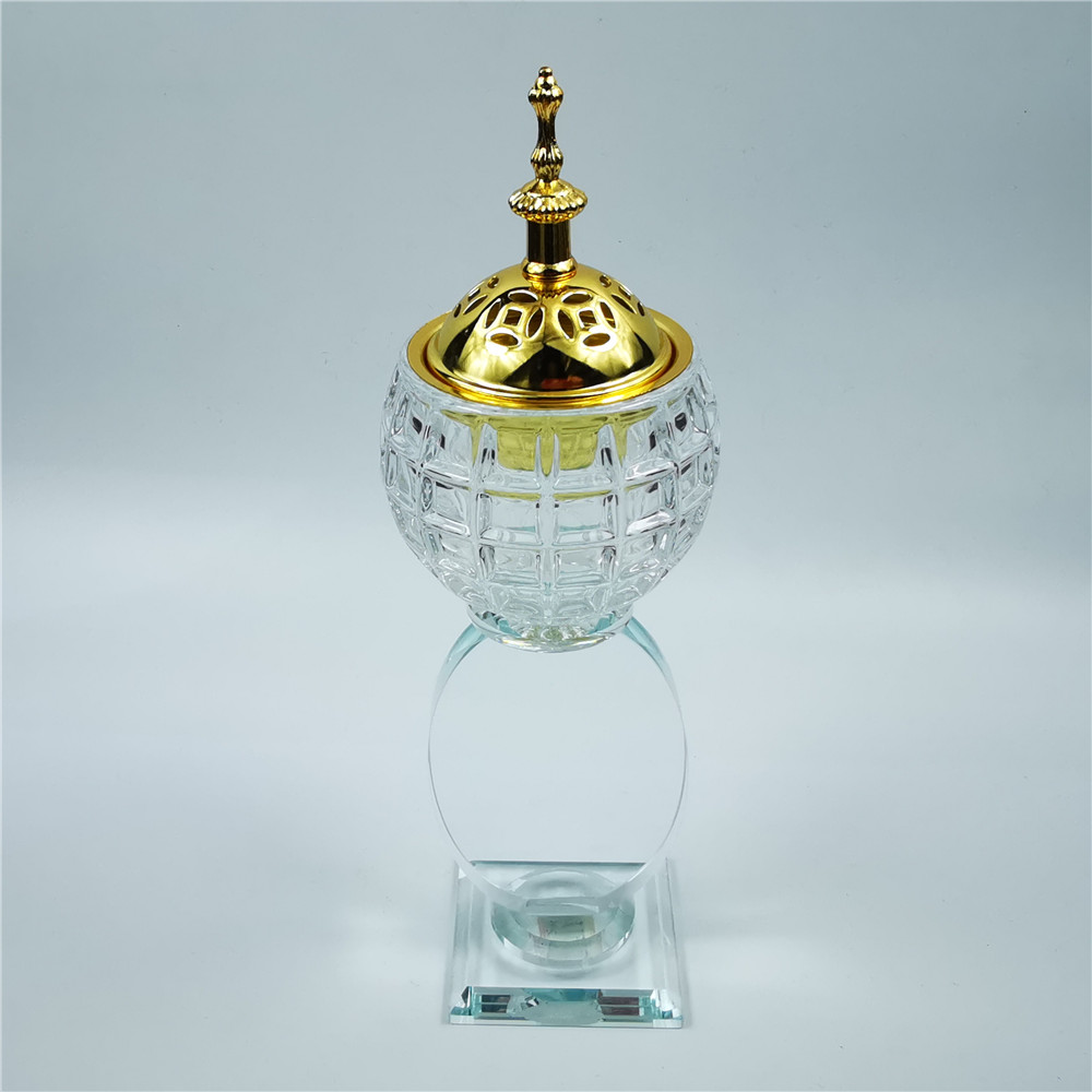 Home Furnishings Crystal Incense Burner Aromatherapy Burner Incense Burner Charcoal Burner Muslim Halal Arab Factory Direct Sales