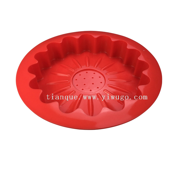 Silicone Qifeng Cake Mold for Household Oven Utensils Baking Mold Anti slip Thick Circular Kitchen Cake Mold