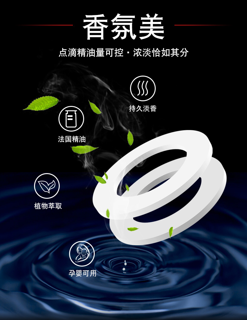 Car mounted perfume constellation interstellar diamond crystal double ring suspension rotation car mounted aromatherapy solar energy rotation car mounted aromatherapy