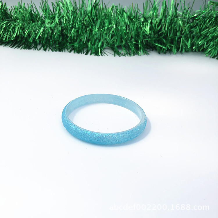 Manufacturer direct sales of 10mm environmentally friendly plastic bracelets dipped in DIY colorful sequin bracelets, wholesale can be customized