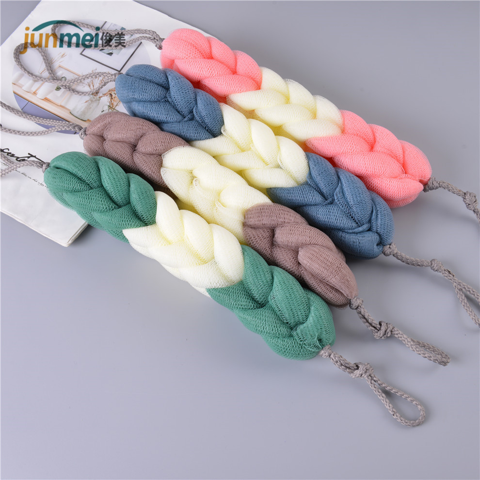 【 Handsome 】 Bath Ball Bath Flower Long Strip Rubbing Back Bath Strip Bath Towel Bath Ball Pulling Back Strip Divine Tool Rubbing Bath Towel