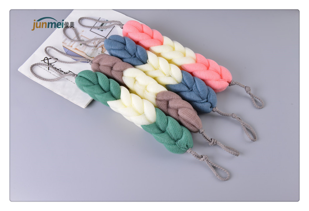 【 Handsome 】 Bath Ball Bath Flower Long Strip Rubbing Back Bath Strip Bath Towel Bath Ball Pulling Back Strip Divine Tool Rubbing Bath Towel