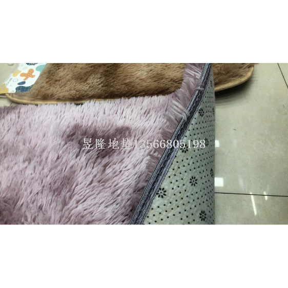 Factory direct sales carpet mats, floor mats, anti slip mats, bathroom mats, entrance door mats, tie dyed long silk wool