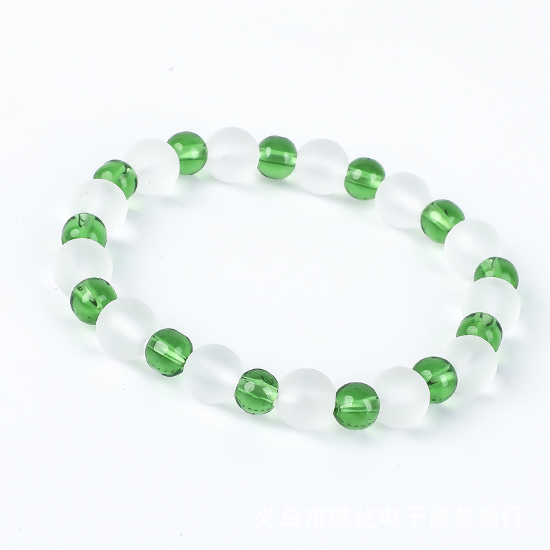 Glass crystal bracelet, colored frosted bracelet, DiTan online store, small commodity opening, traffic attraction gift
