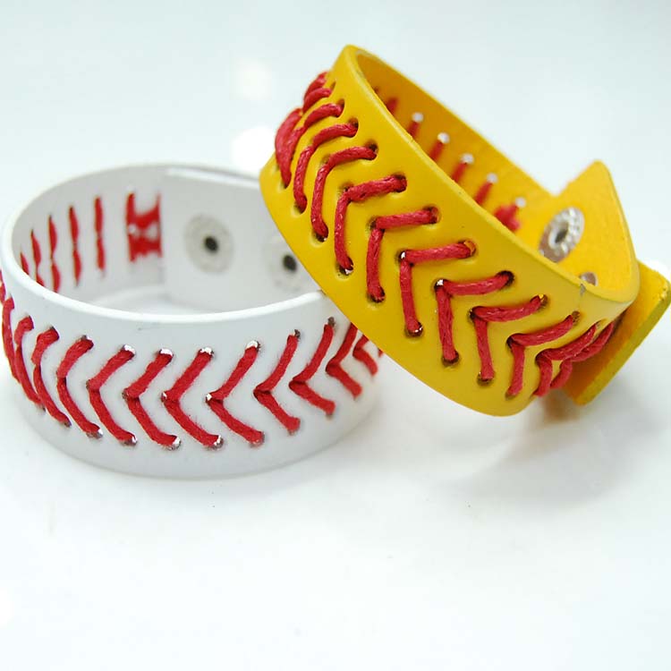 Wire bowling bracelet, leather bracelet, men's and women's simple handmade personalized bracelet, rugby sports bracelet