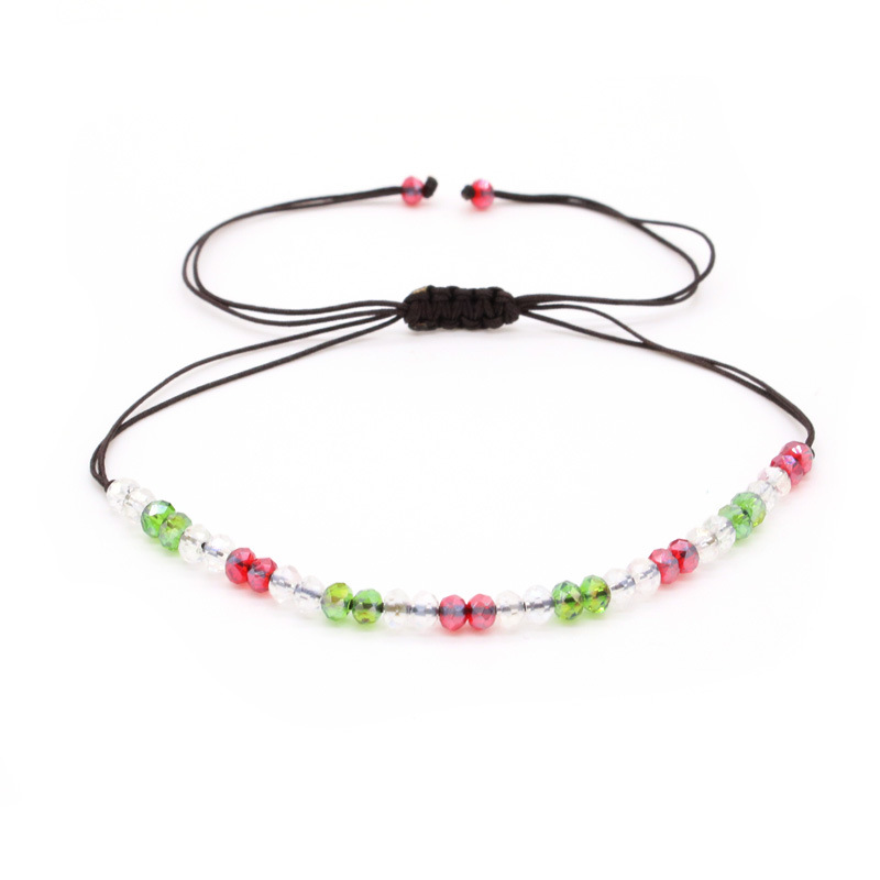 Christmas fashion hand woven crystal bracelet Korean style versatile girl bracelet simple accessories wholesale