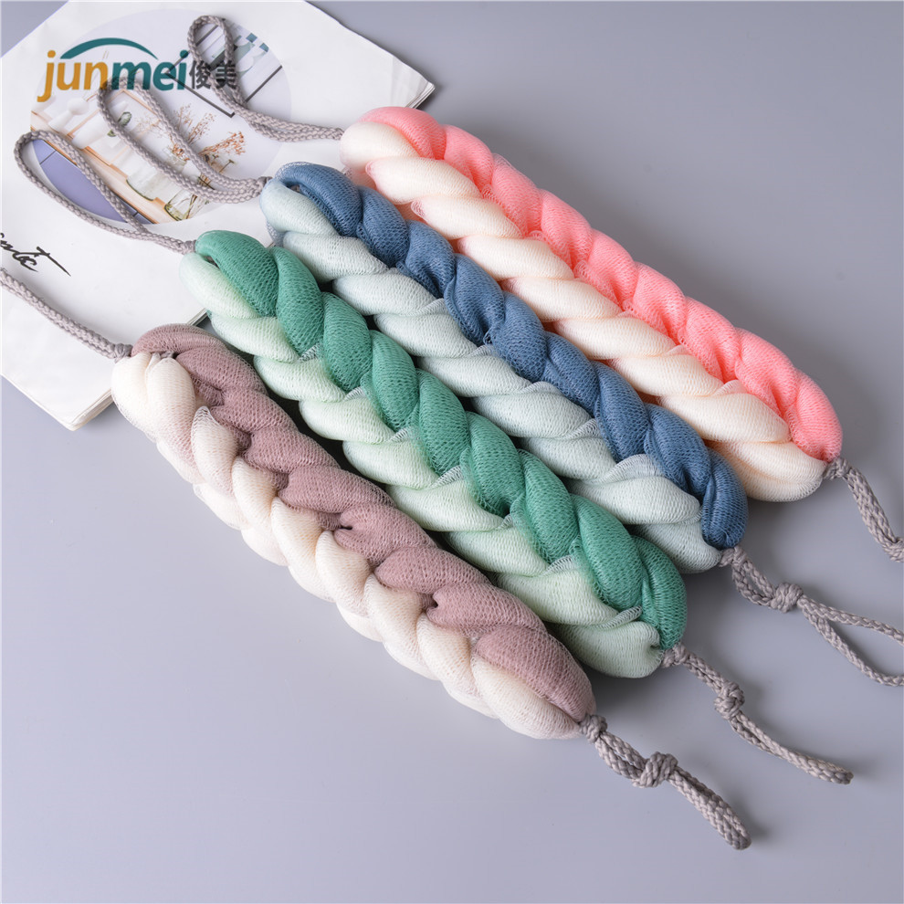 【 Handsome 】 Bath Ball Bath Flower Long Strip Rubbing Back Bath Strip Bath Towel Bath Ball Pulling Back Strip Divine Tool Rubbing Bath Towel