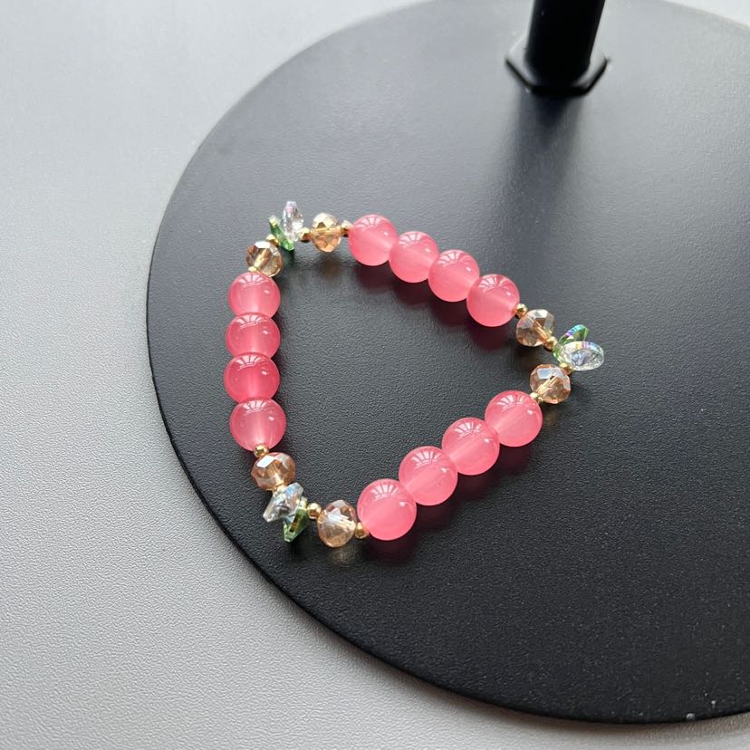 Small and niche colored bracelets, stone bursting beads, crystal bracelets, high-sensitivity bracelets, bracelets, accessories, jewelry, gifts