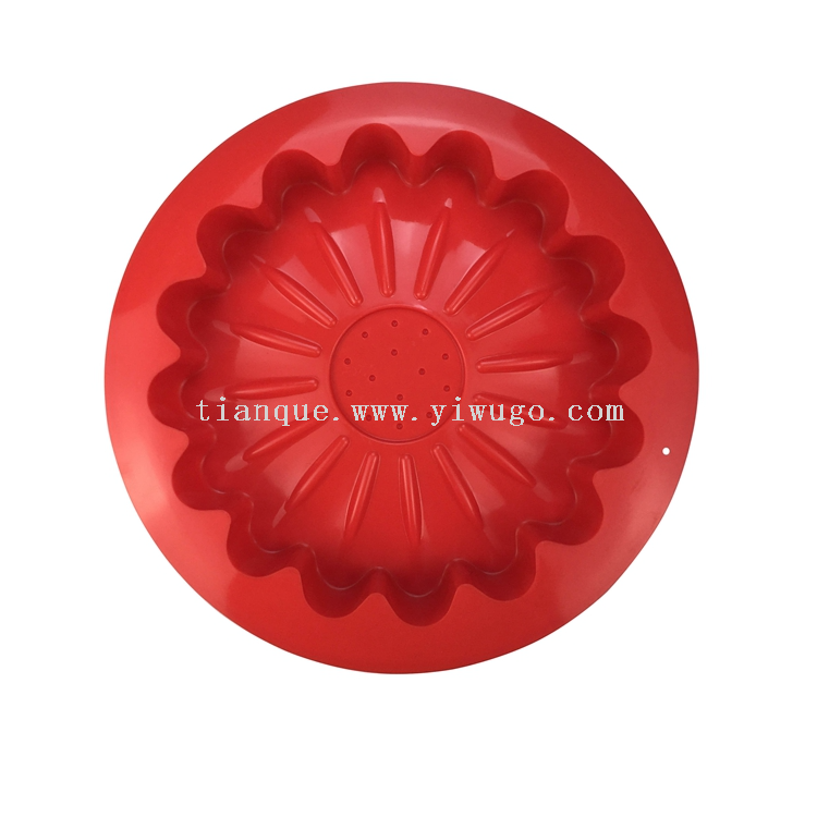 Silicone Qifeng Cake Mold for Household Oven Utensils Baking Mold Anti slip Thick Circular Kitchen Cake Mold