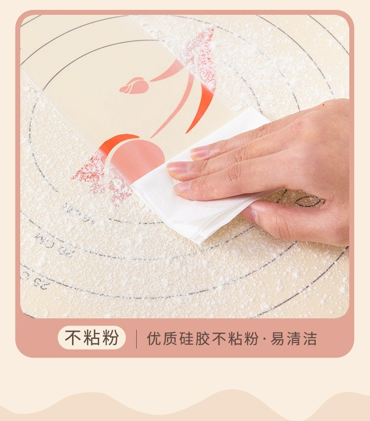 S44-S2212367 Thickened and enlarged silicone kneading pad for household food grade and baking and rolling dough board