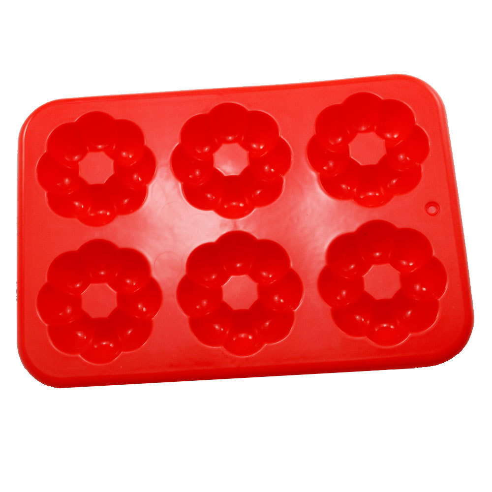 Exporting Japanese food grade silicone shell printed donuts, baking cake molds, fried doughnuts, handmade soap utensils