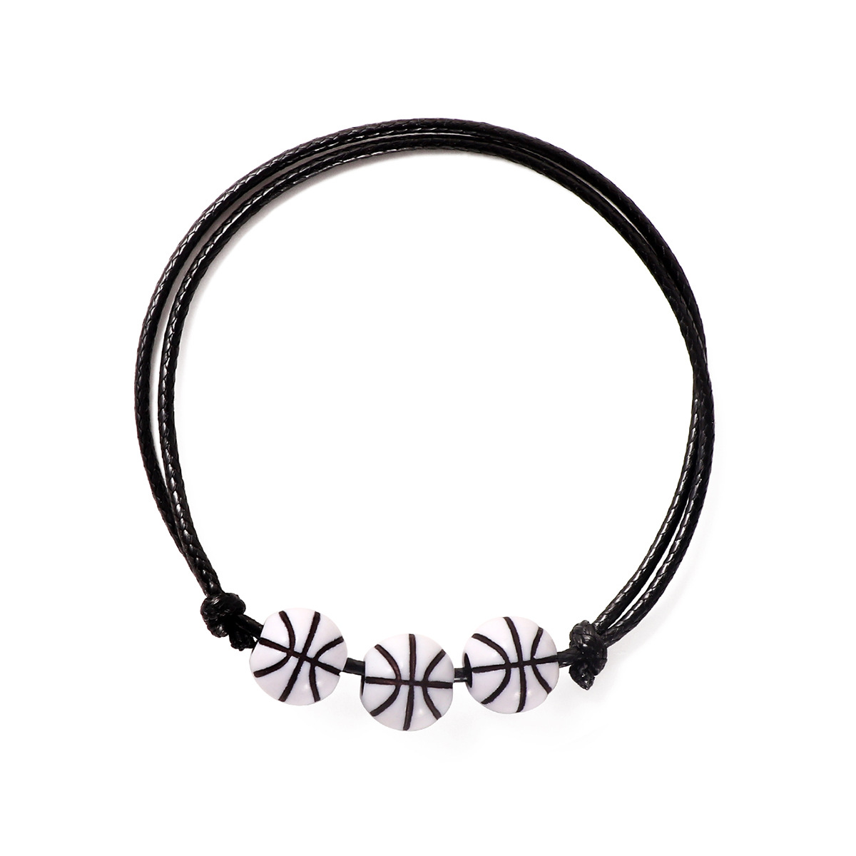 Woven basketball, football, and rugby bead bracelet set exclusively for cross-border Amazon hot selling ball bracelets