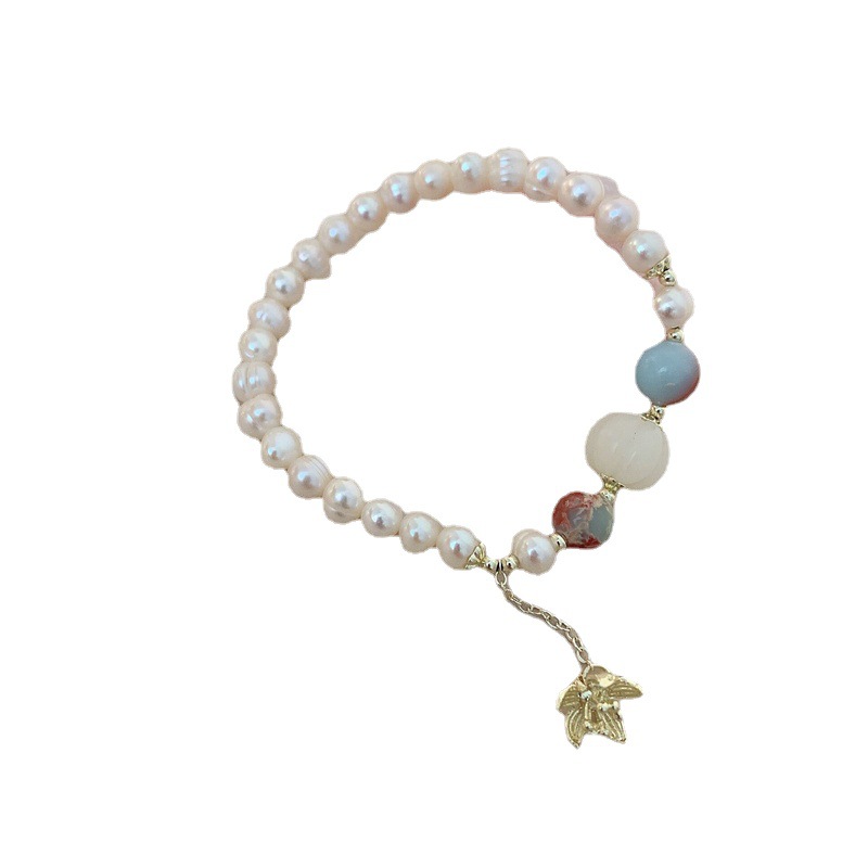 Shoushan Stone Plus Freshwater Pearl Bracelet Spring/Summer New Style Fashionable Charm Sweet and ladylike Style Pearl Gift Bracelet