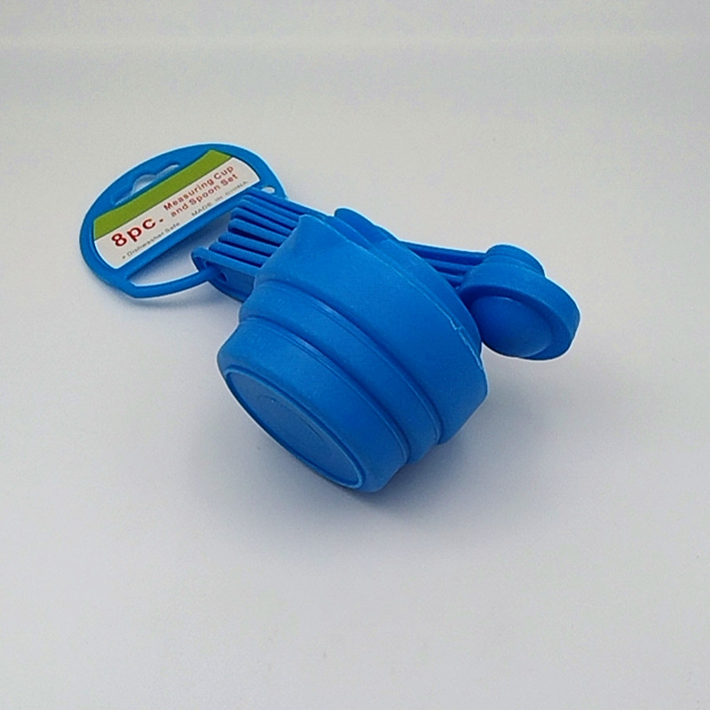 Kitchen multifunctional 10 piece set of plastic measuring cups, spoons, baking tools with scale measurement