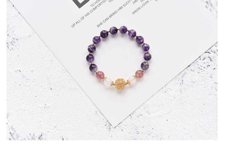 Jewelry Natural Amethyst Bracelet Female Original Romantic Birthday Gift DIY Jewelry