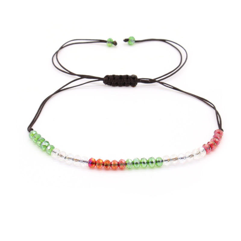 Christmas fashion hand woven crystal bracelet Korean style versatile girl bracelet simple accessories wholesale