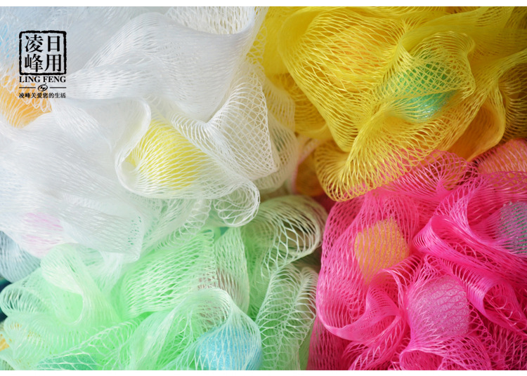 Korean version of foreign trade large bath ball, bath flower bath ball, colorful high-quality bath ball flower scrubbing bath artifact, bath products