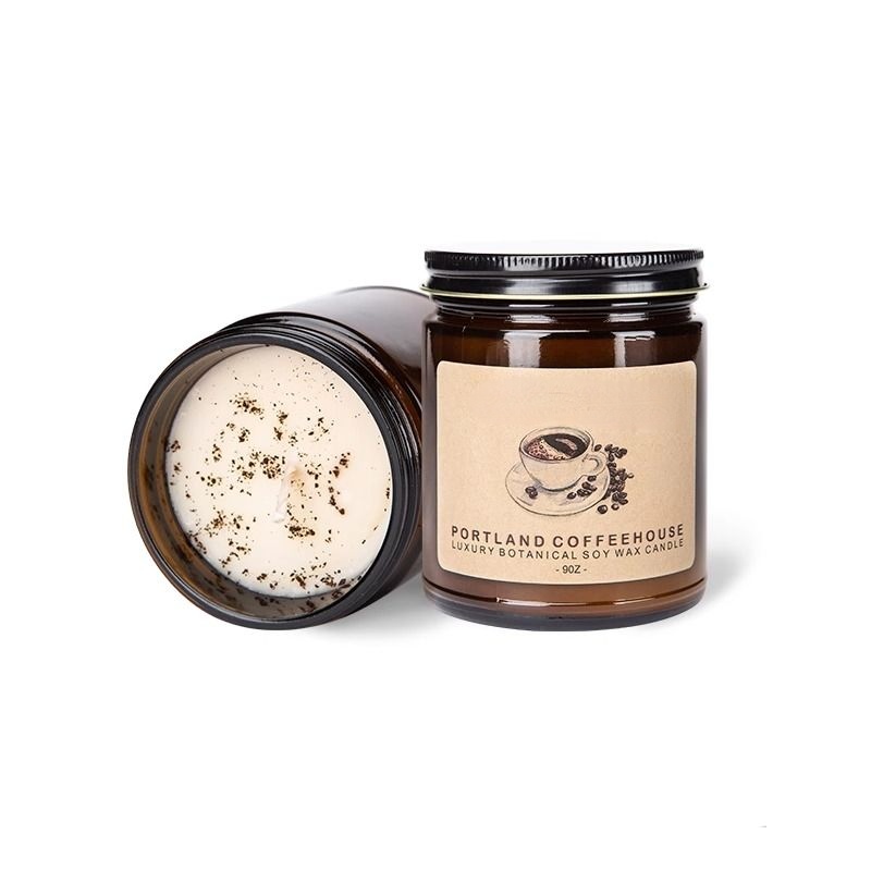 Hot selling internet celebrity glass cups, scented candles, smokeless soy wax decorative gifts