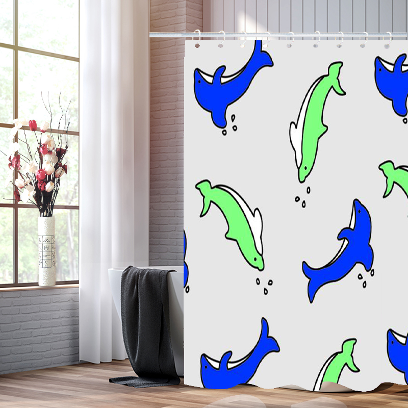 Factory direct sales of environmentally friendly bathroom waterproof shower curtains are cheap
