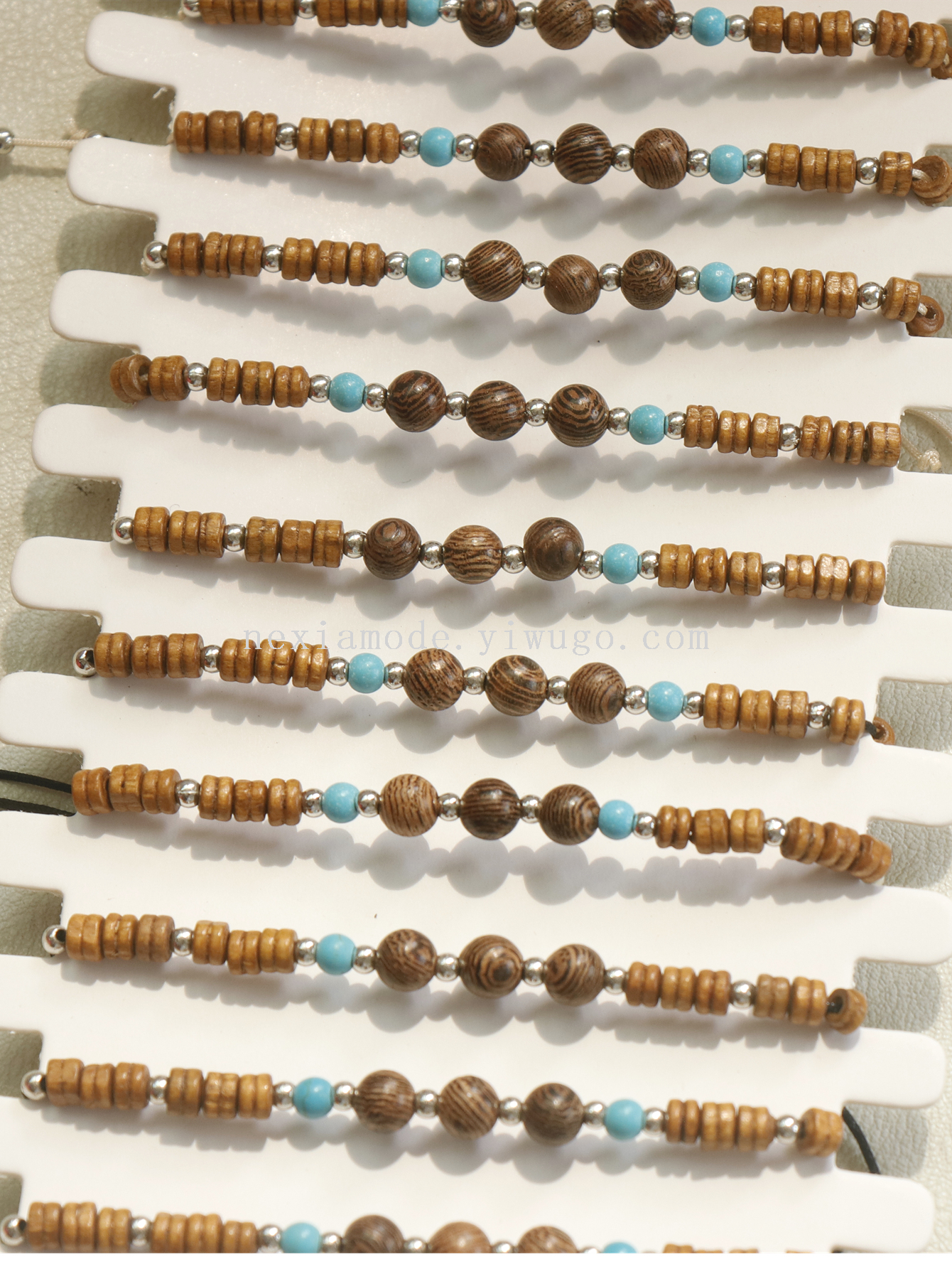 Ethnic style high beauty bracelet Bohemian retro niche design natural wood bead bracelet handmade in stock