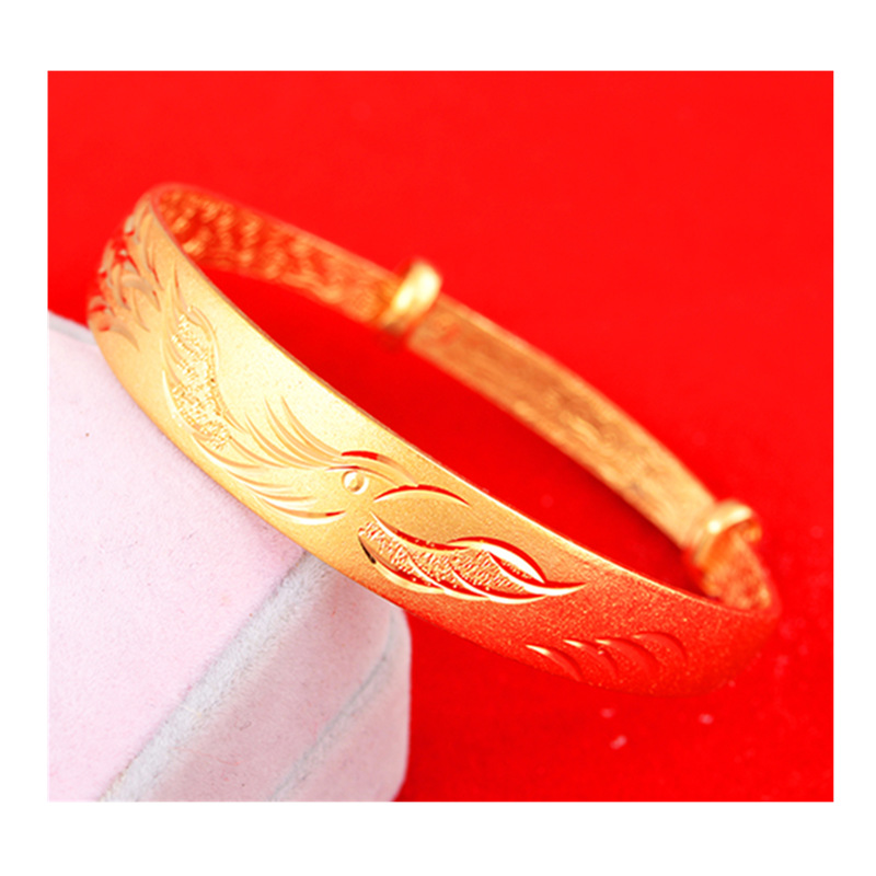 Sandblasting New Product Vietnam Sand Gold 12mm Starry Sky Push Pull Bracelet for Women Meteor Shower Adjustable Bracelet Wholesale