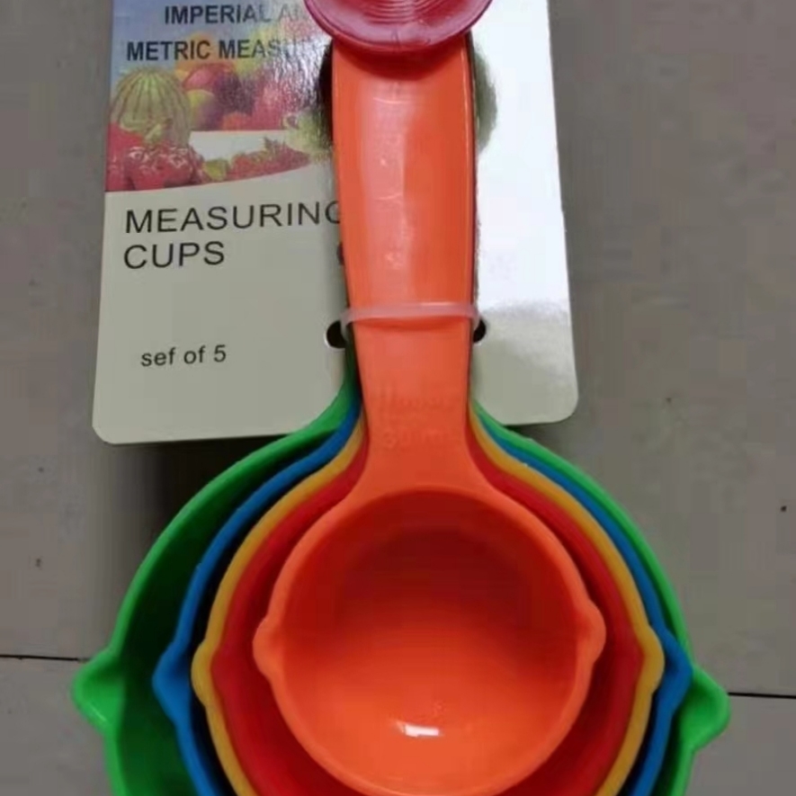 Baking measuring spoon, scale measuring spoon set, colored plastic measuring spoon, baking tool, fabric seasoning spoon, measuring cup