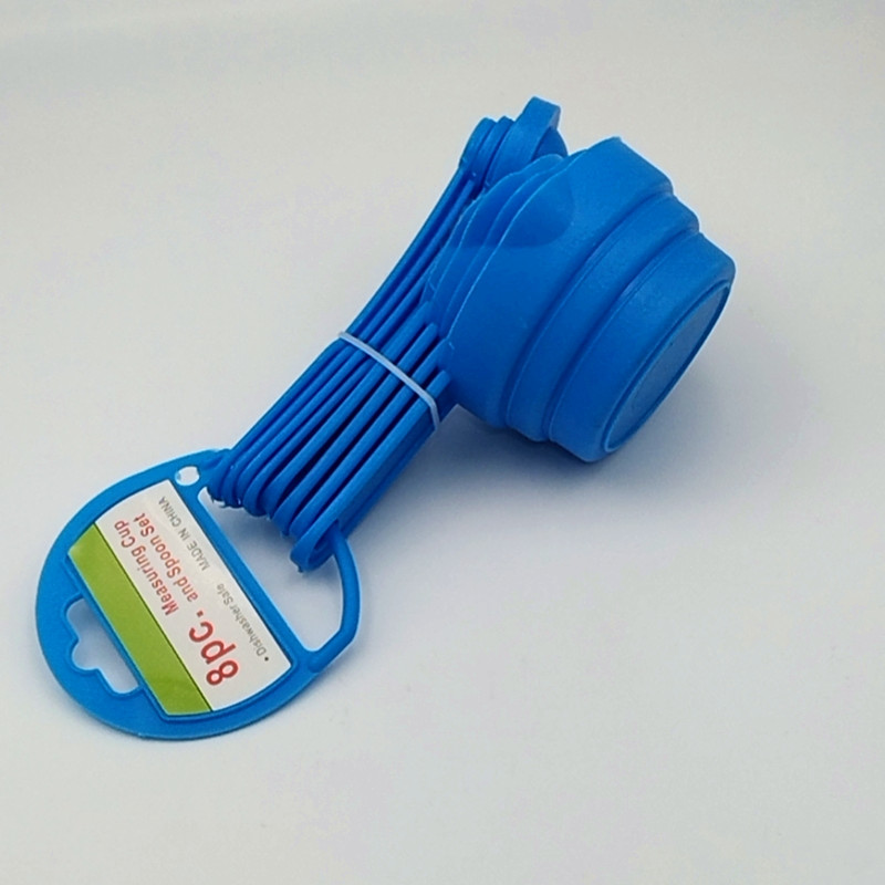 Kitchen multifunctional 10 piece set of plastic measuring cups, spoons, baking tools with scale measurement