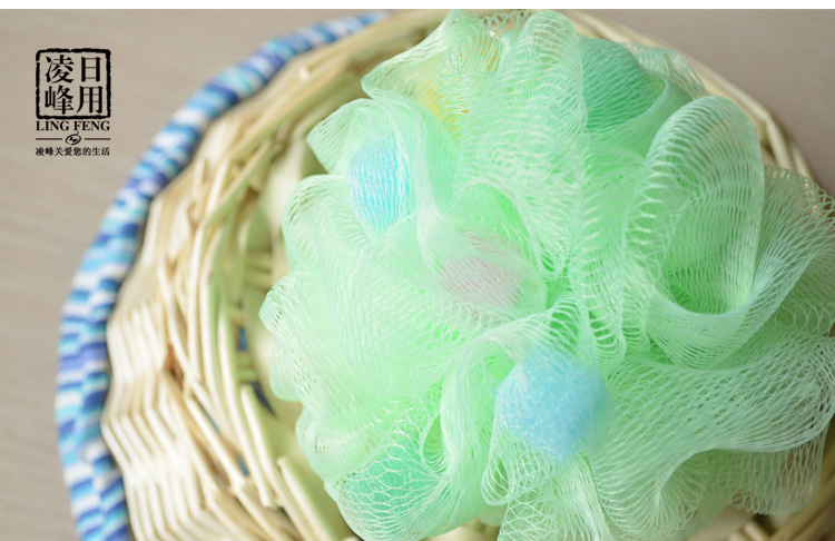 Korean version of foreign trade large bath ball, bath flower bath ball, colorful high-quality bath ball flower scrubbing bath artifact, bath products