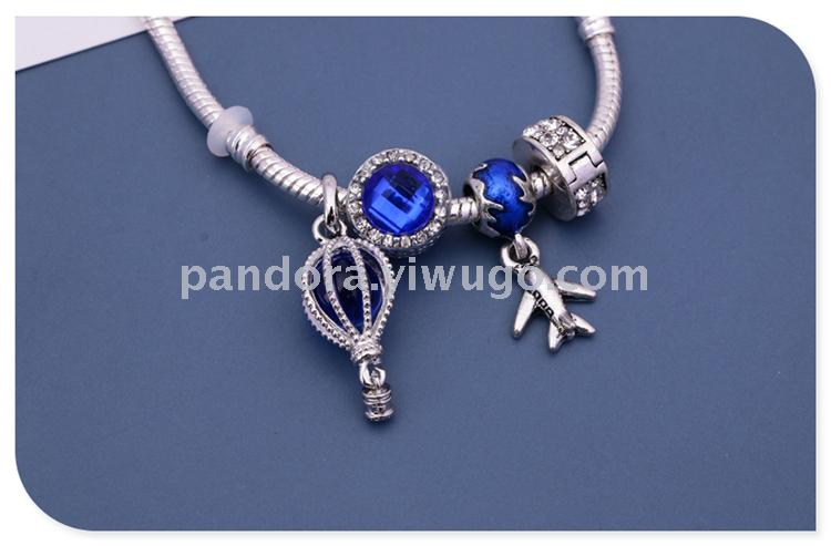 Romantic DIY glass zircon pendant, bracelet, crystal bracelet, couple's love bracelet, personalized handmade bead bracelet