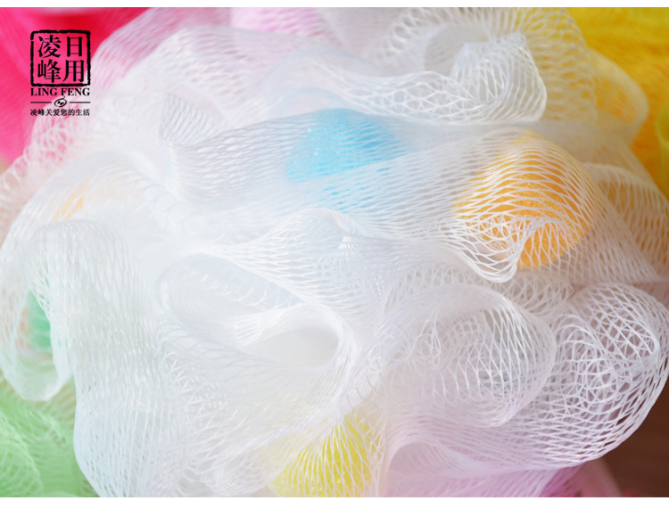 Korean version of foreign trade large bath ball, bath flower bath ball, colorful high-quality bath ball flower scrubbing bath artifact, bath products