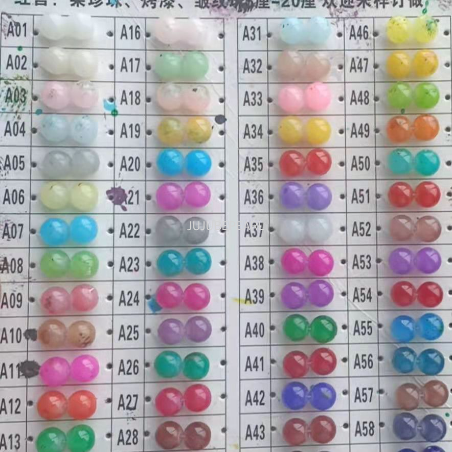 Spot wholesale high imitation Nanyang shell pearls imitation natural colored shell necklaces bracelets DIY naked bead accessories