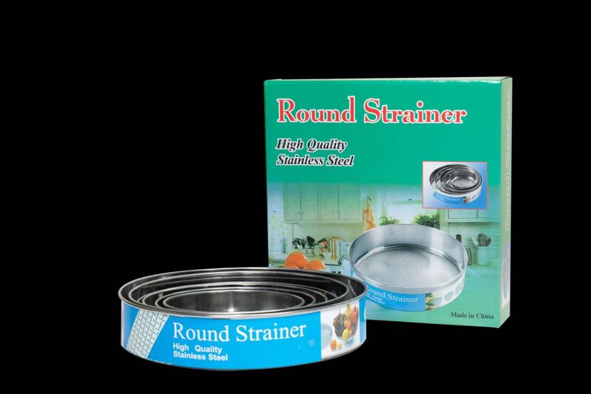 Baking manual circular fine stainless steel sieve stainless steel flour sieve