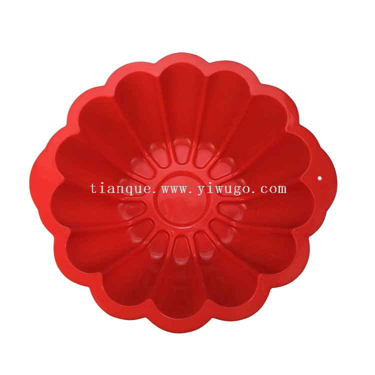 Silicone Qifeng Cake Mold for Household Oven Utensils Baking Mold Anti slip Thick Circular Kitchen Cake Mold