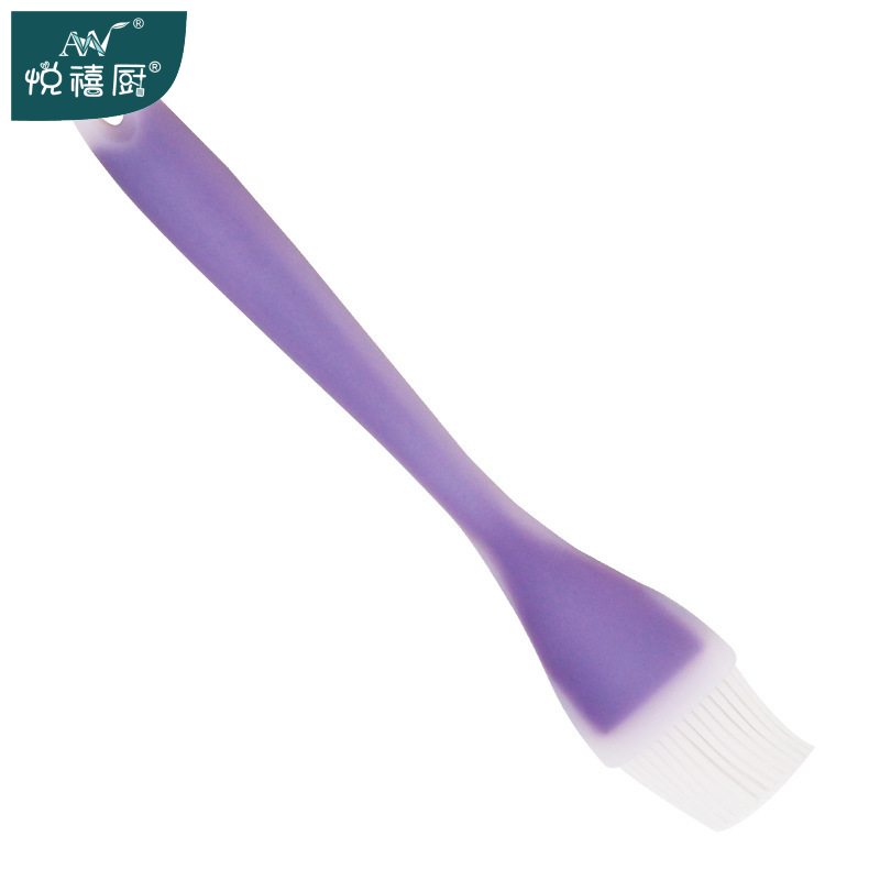 【 Yuexi Kitchen 】 Large all inclusive semi transparent silicone brush, barbecue brush, baking cream butter brush