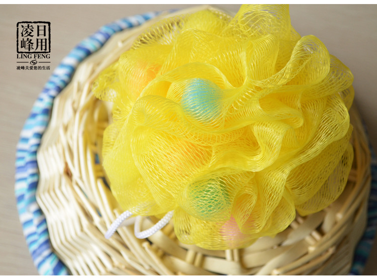 Korean version of foreign trade large bath ball, bath flower bath ball, colorful high-quality bath ball flower scrubbing bath artifact, bath products