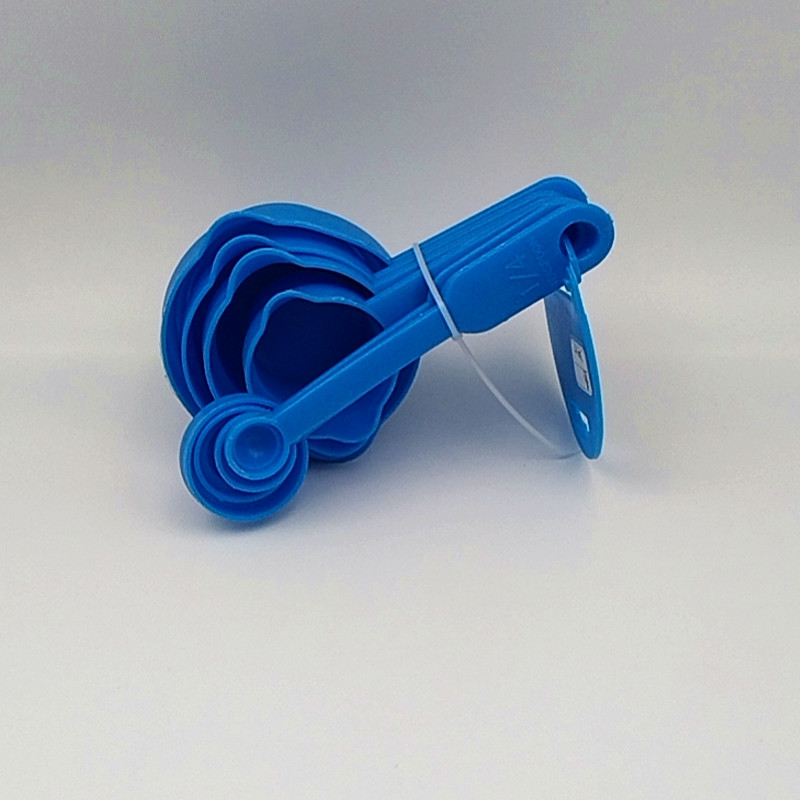 Kitchen multifunctional 10 piece set of plastic measuring cups, spoons, baking tools with scale measurement