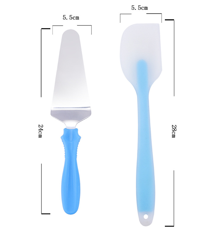 Baking tool set, cake decoration scraper, scraper, leveler, cake turntable, 13 piece set, cake divider