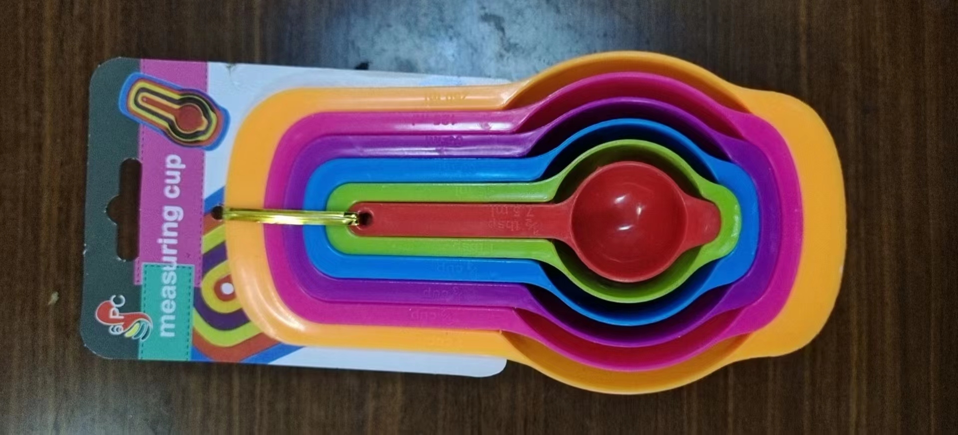 Baking measuring spoon, scale measuring spoon set, colored plastic measuring spoon, baking tool, fabric seasoning spoon, measuring cup