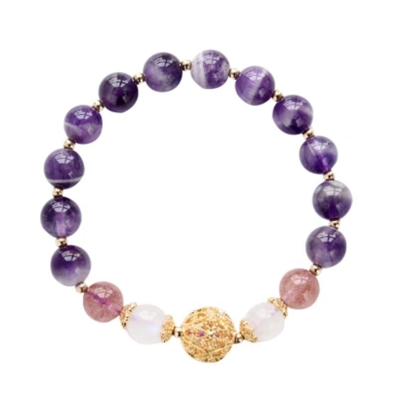 Jewelry Natural Amethyst Bracelet Female Original Romantic Birthday Gift DIY Jewelry